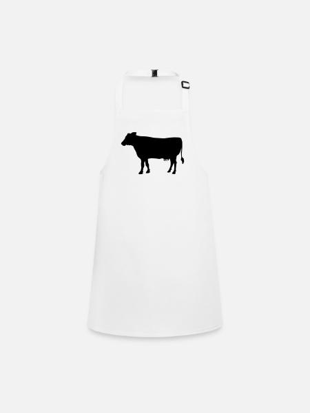 vache - Tablier Enfant - blanc - Devant