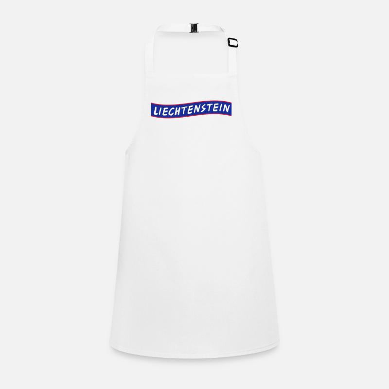 Liechtenstein lettering Flag vector graphic Children's Apron