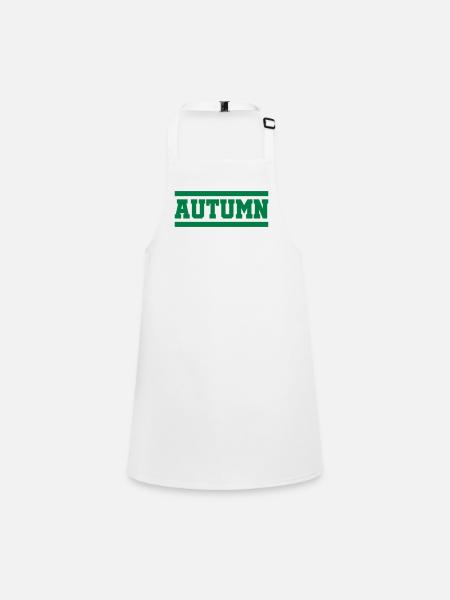 Automne - Tablier Enfant - blanc - Devant