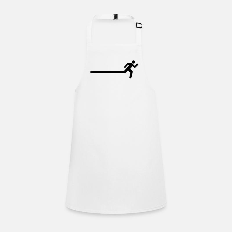 Run fast man Schürze für Kinder