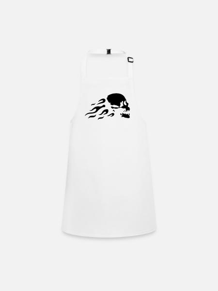 fast_skull - Children's Apron - white - Front
