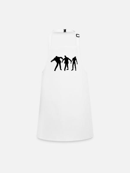 zombies - Tablier Enfant - blanc - Devant