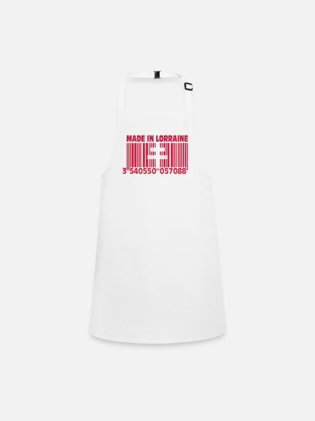 Made in Lorraine II - Children's Apron - white