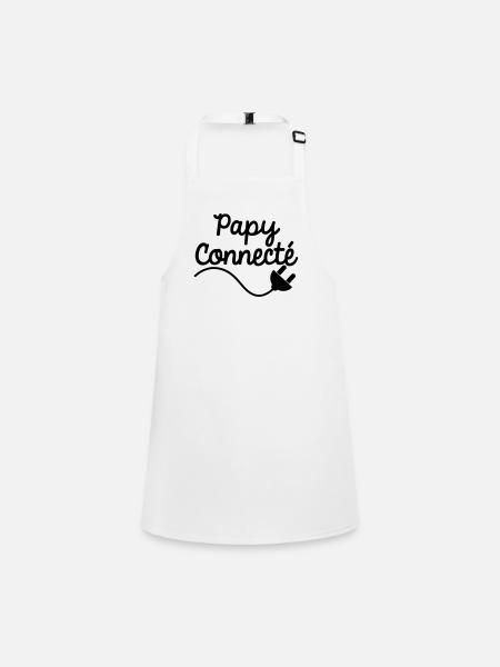 papy connecté - Tablier Enfant - blanc - Devant