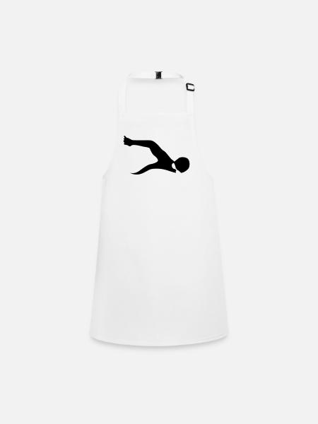 swimming - Children's Apron - white