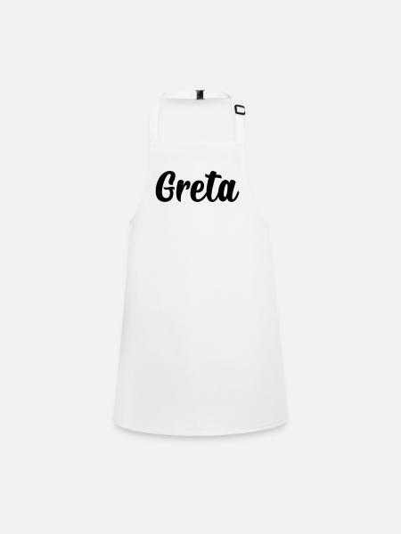 Greta - Schürze für Kinder - Weiß - Vorne