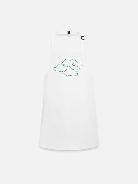 BOHO cloud above moon - Children's Apron - white - Front