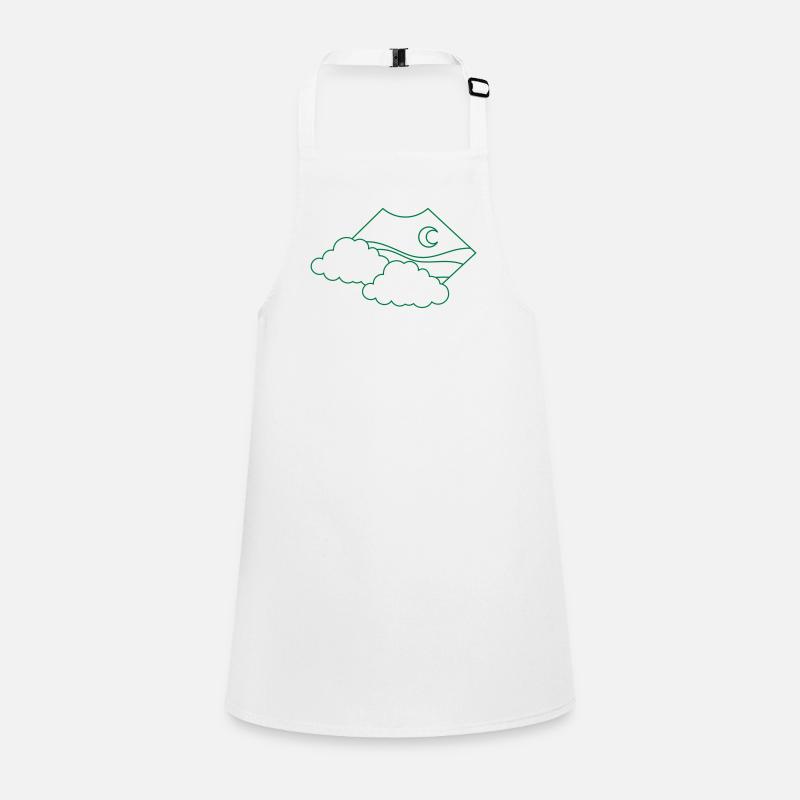 Nuage BOHO au-dessus de la lune Tablier Enfant