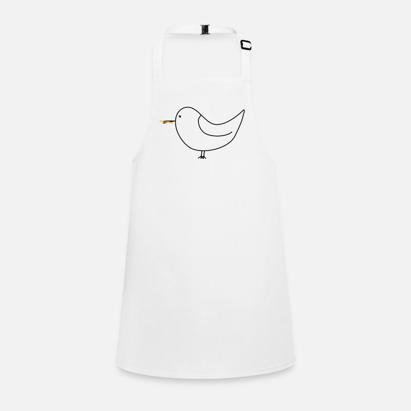 Seagull with fries Children's Apron