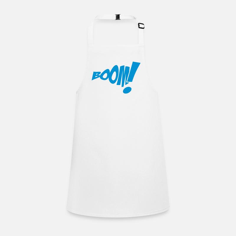 Boom 1c style de bande dessinée Comic - Tablier Enfant - blanc