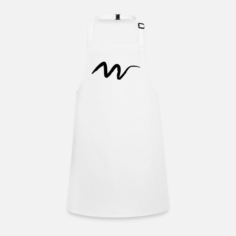 Cool curves brushstroke graffiti line Children's Apron