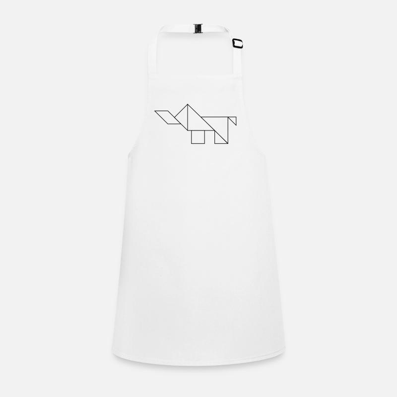 Elephant Tangram – Art au trait Tablier Enfant