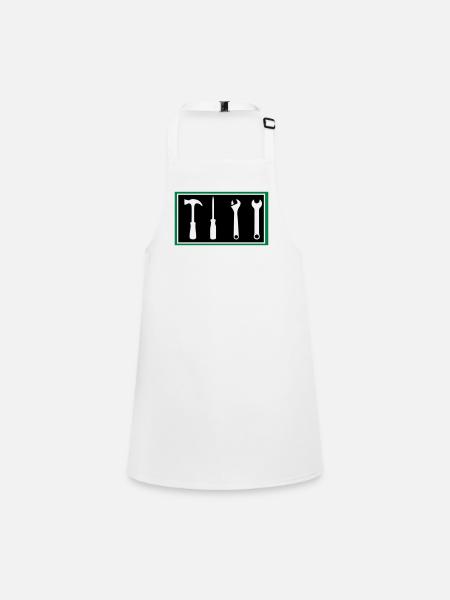 Tool - Children's Apron - white - Front