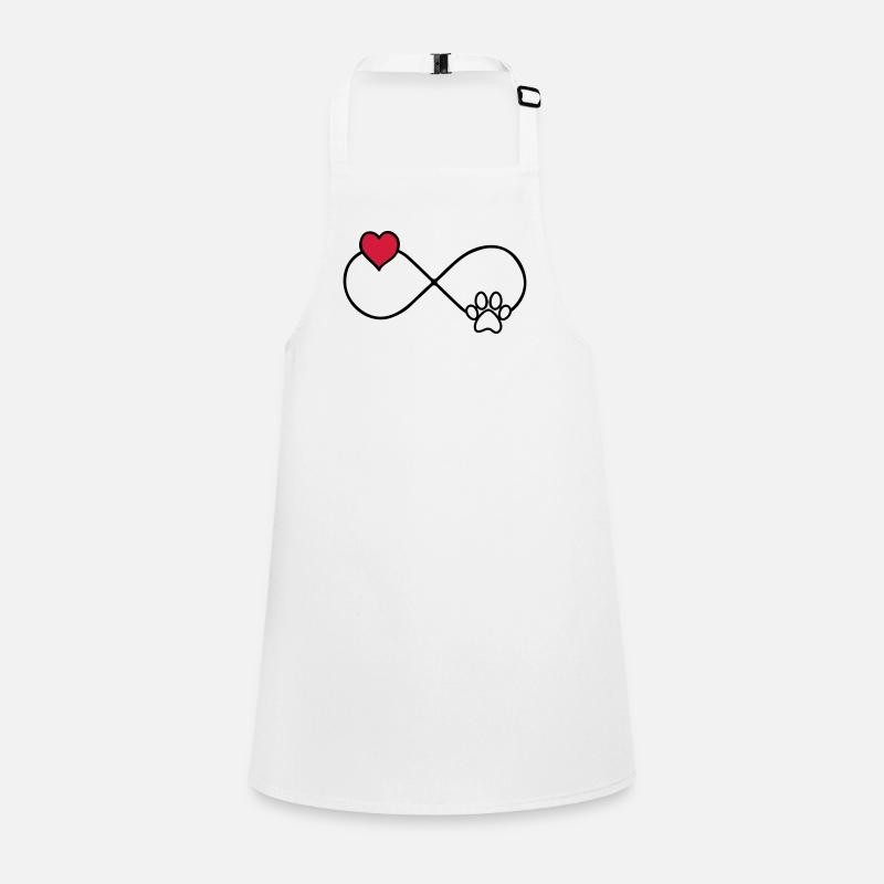 Chien patte amour pour toujours Tablier Enfant