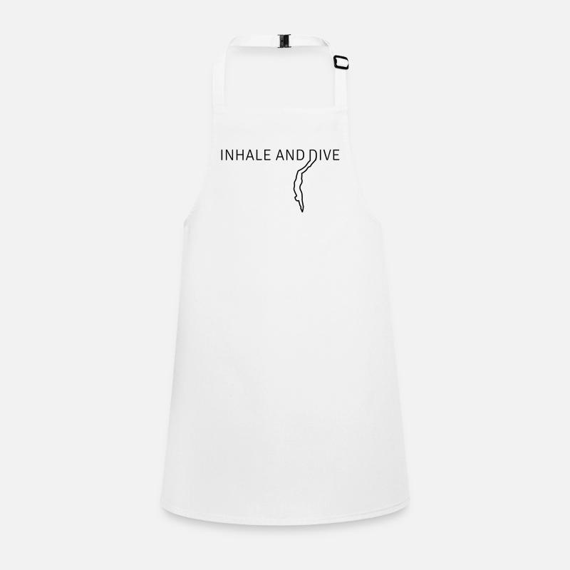 Inhale and Dive Plongée libre - Tablier Enfant - blanc