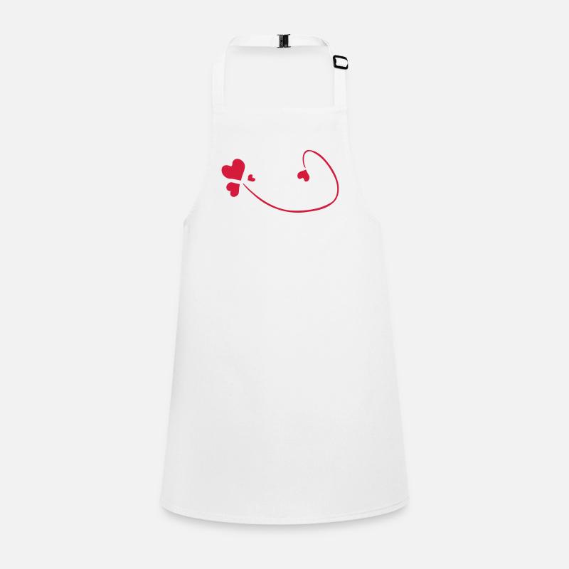 red hearts Children's Apron