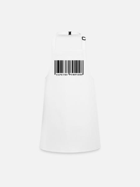 Code Barre SP1 - Tablier Enfant - blanc