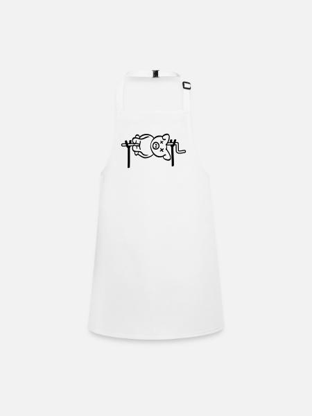 Pig Barbecue - Schürze für Kinder - Weiß - Vorne