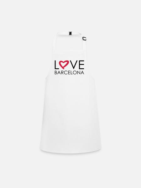 amour barcelona - Tablier Enfant - blanc
