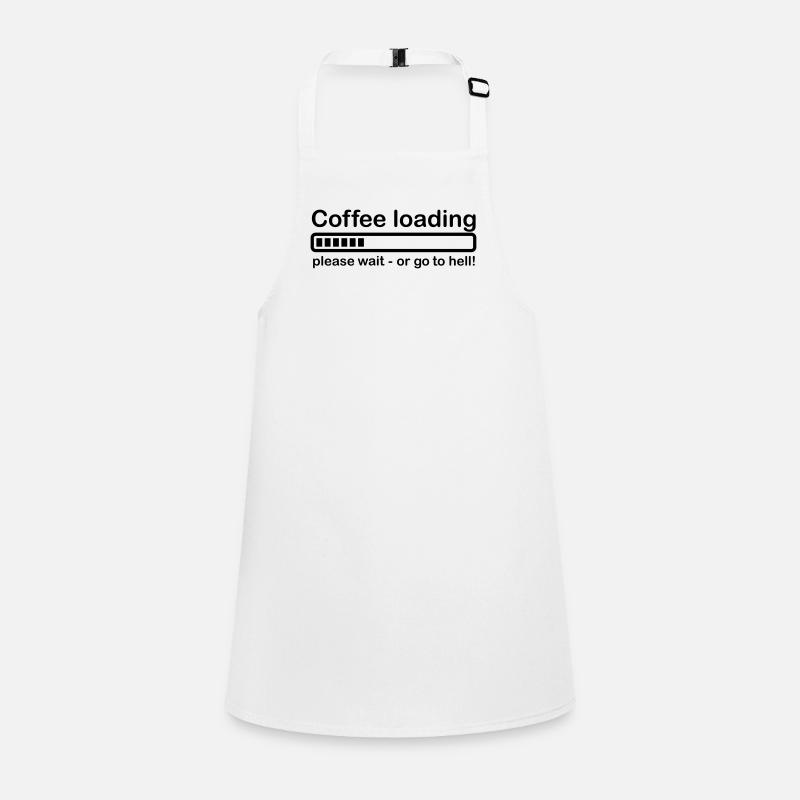Coffee loading Kaffee Humor Geschenk Spruch Schürze für Kinder