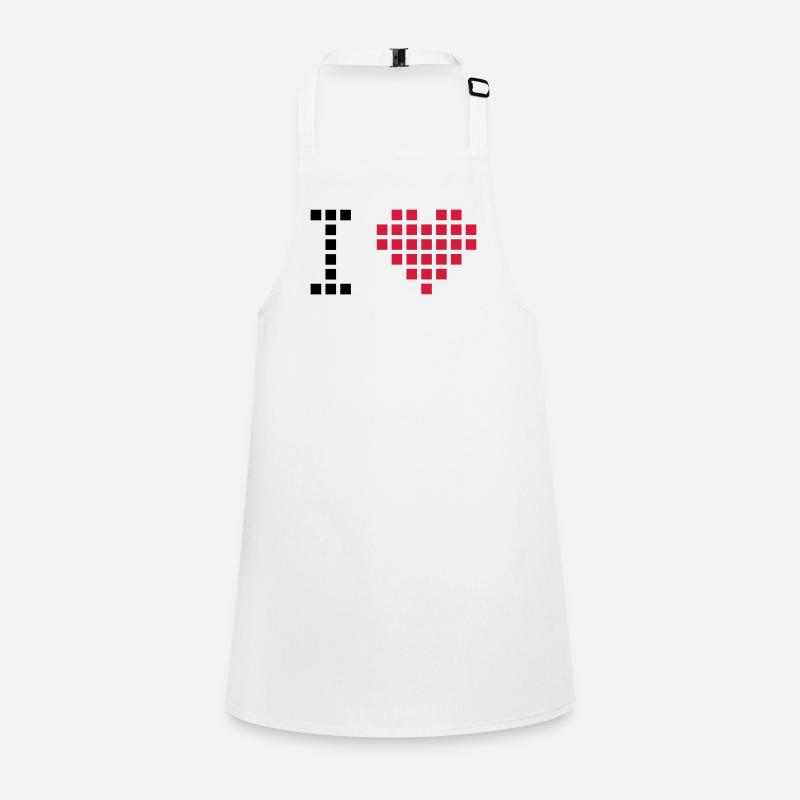 j'aime 2 - Tablier Enfant - blanc