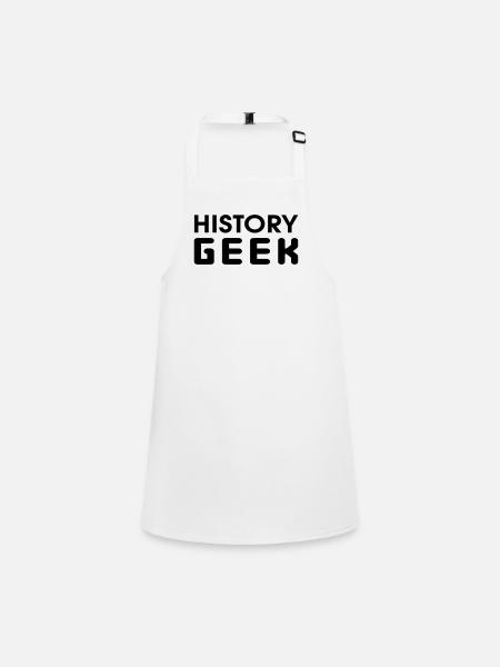 History Geek - Children's Apron - white - Front