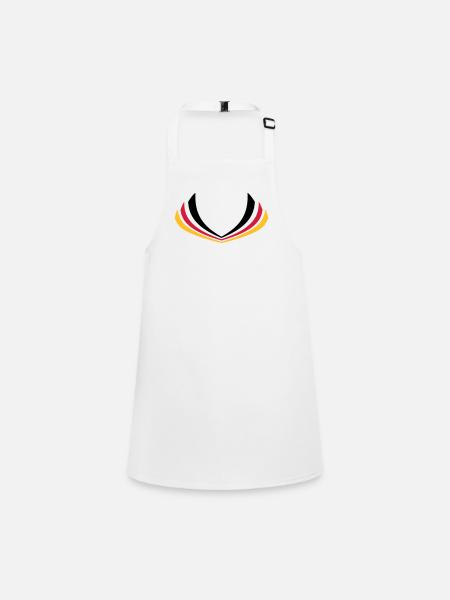 Germany stripe flag - Children's Apron - white - Front