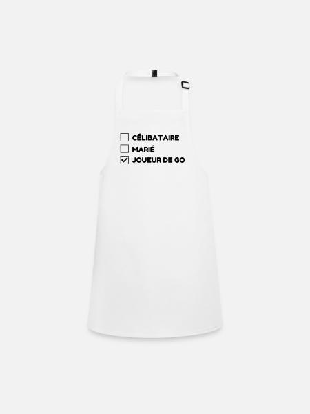 Go Game Spiel Jeu Sport Strategy - Children's Apron - white - Front