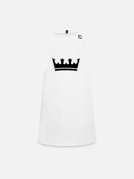 crown - Children's Apron - white - Front