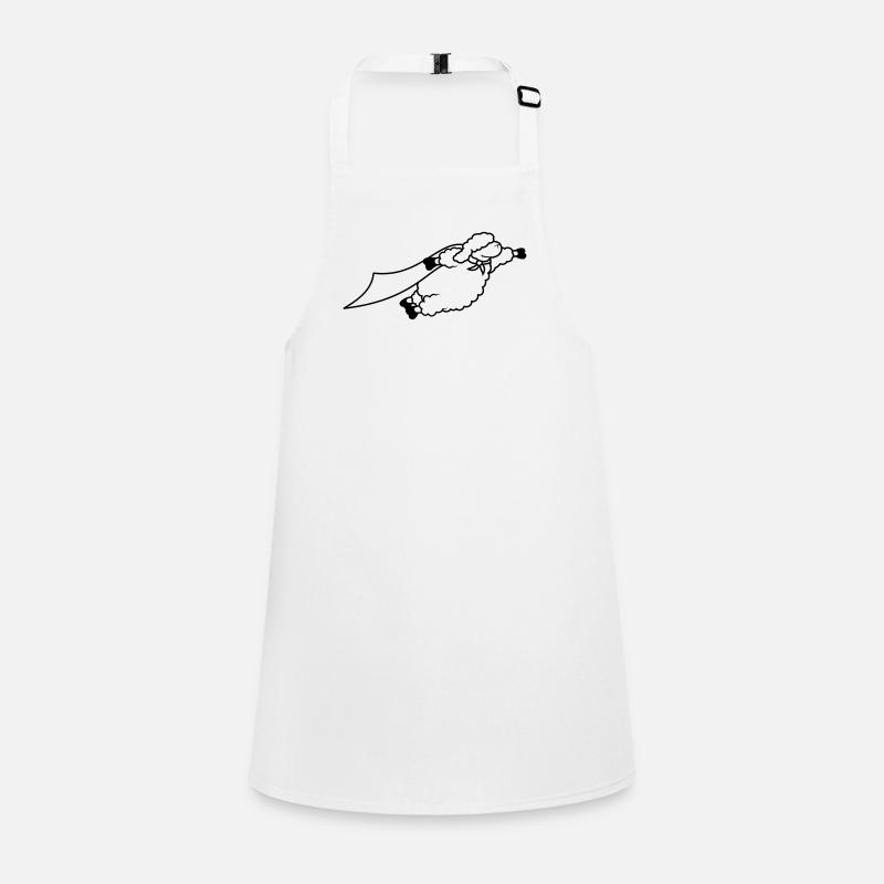 Superhero sheep funny Children's Apron