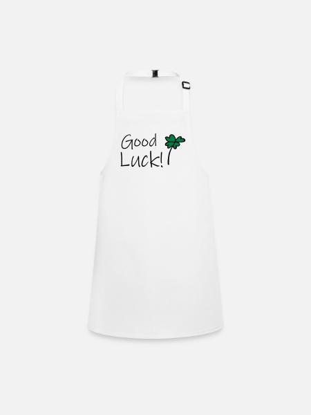 Good Luck - Schürze für Kinder - Weiß - Vorne