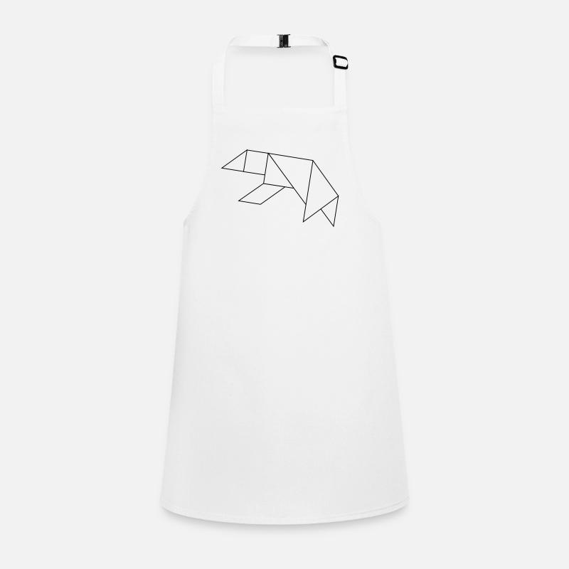 Polar Bear Tangram – Line Art Children's Apron