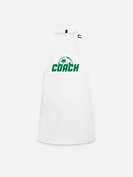 soccer coach - Children's Apron - white - Front
