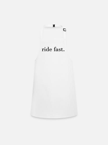 ride almost. - Children's Apron - white - Front