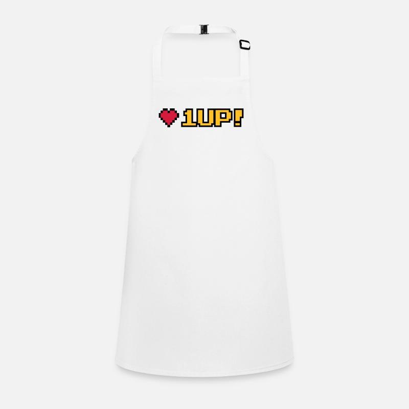 8-Bit 1UP Schürze für Kinder