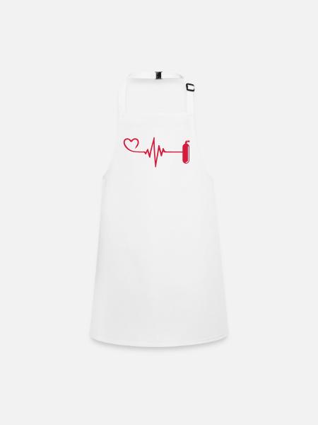Oxygen Diving Pulse Heart - Tablier Enfant - blanc - Devant
