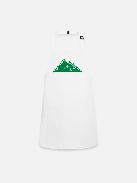 mountains - Schürze für Kinder - Weiß - Vorne
