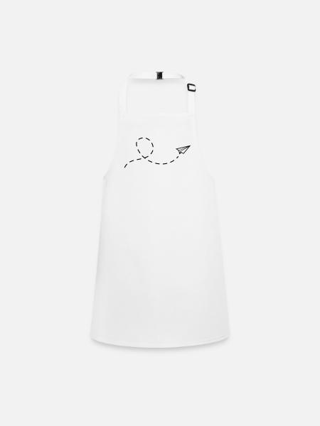 avion en papier - Tablier Enfant - blanc - Devant