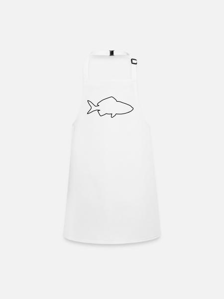 goldfisch 1 - Schürze für Kinder - Weiß - Vorne