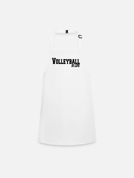 volleyball is life - Children's Apron - white - Front