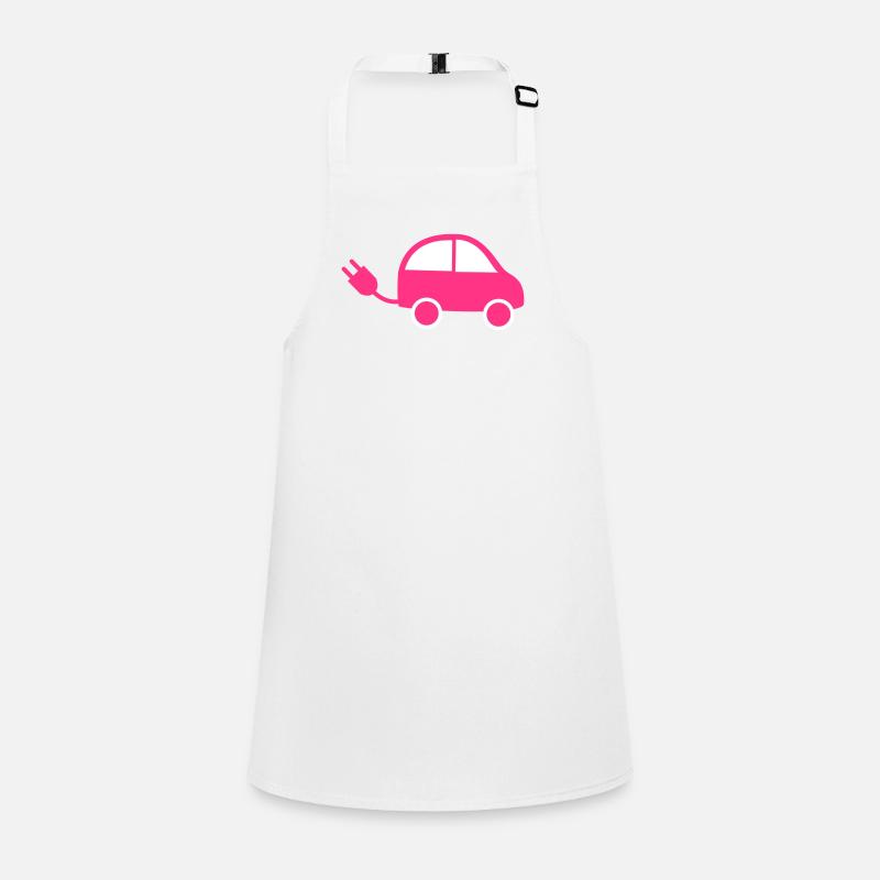Electric Car Fast Future Gift Vehicle Children's Apron