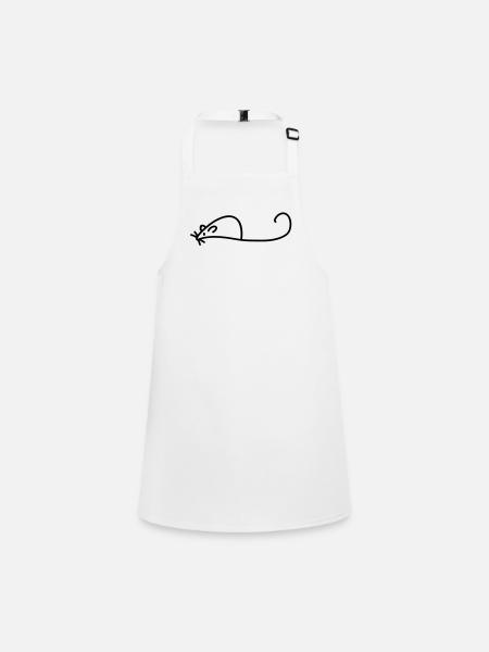 mouse - Children's Apron - white - Front