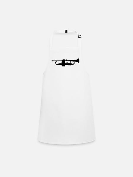 trumpet - Children's Apron - white