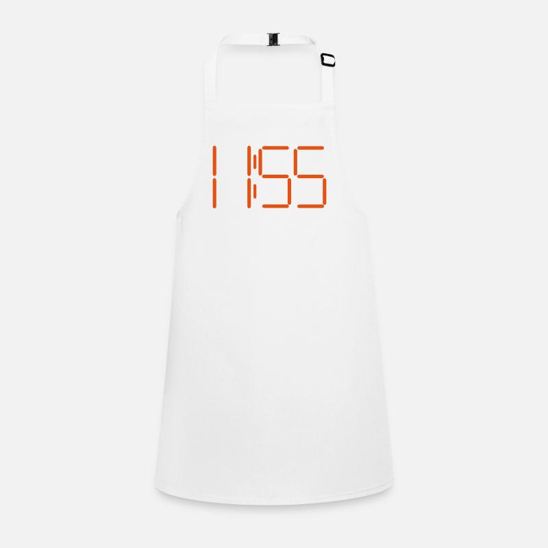 Digital clock 11:55 Children's Apron