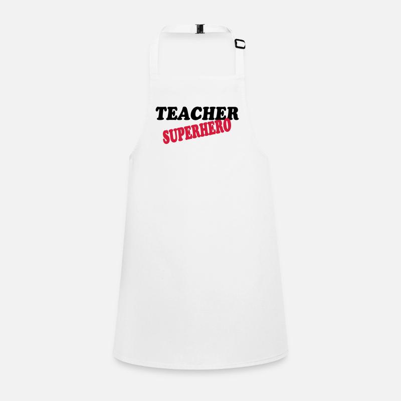 Teacher superhero Schürze für Kinder