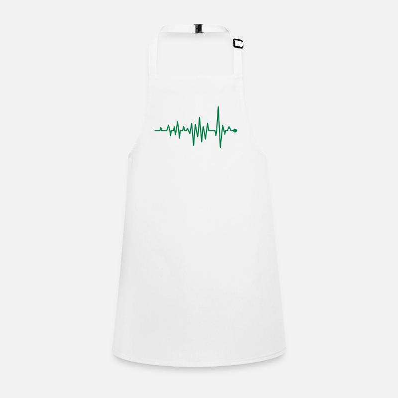 Courbe Rythme cardiaque Rythme Oscillographe Puls ECG Tablier Enfant