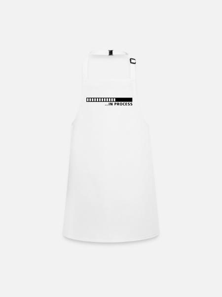 in_process__f1 - Children's Apron - white - Front