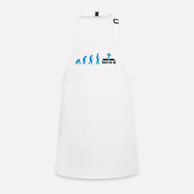 DJ Evolution - Born to DJ - Children's Apron - white