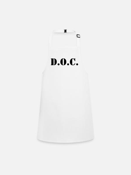 Department of Corrections (D.O.C.) 2 back - Children's Apron - white - Front