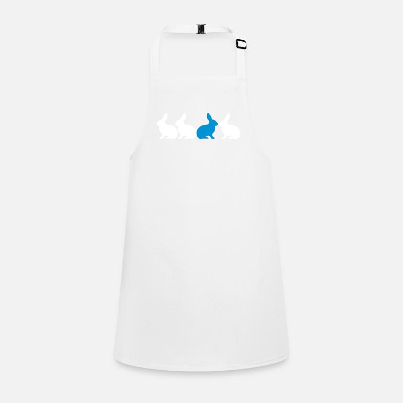 Lapin Lapin être différent! 2c contraste unique Tablier Enfant